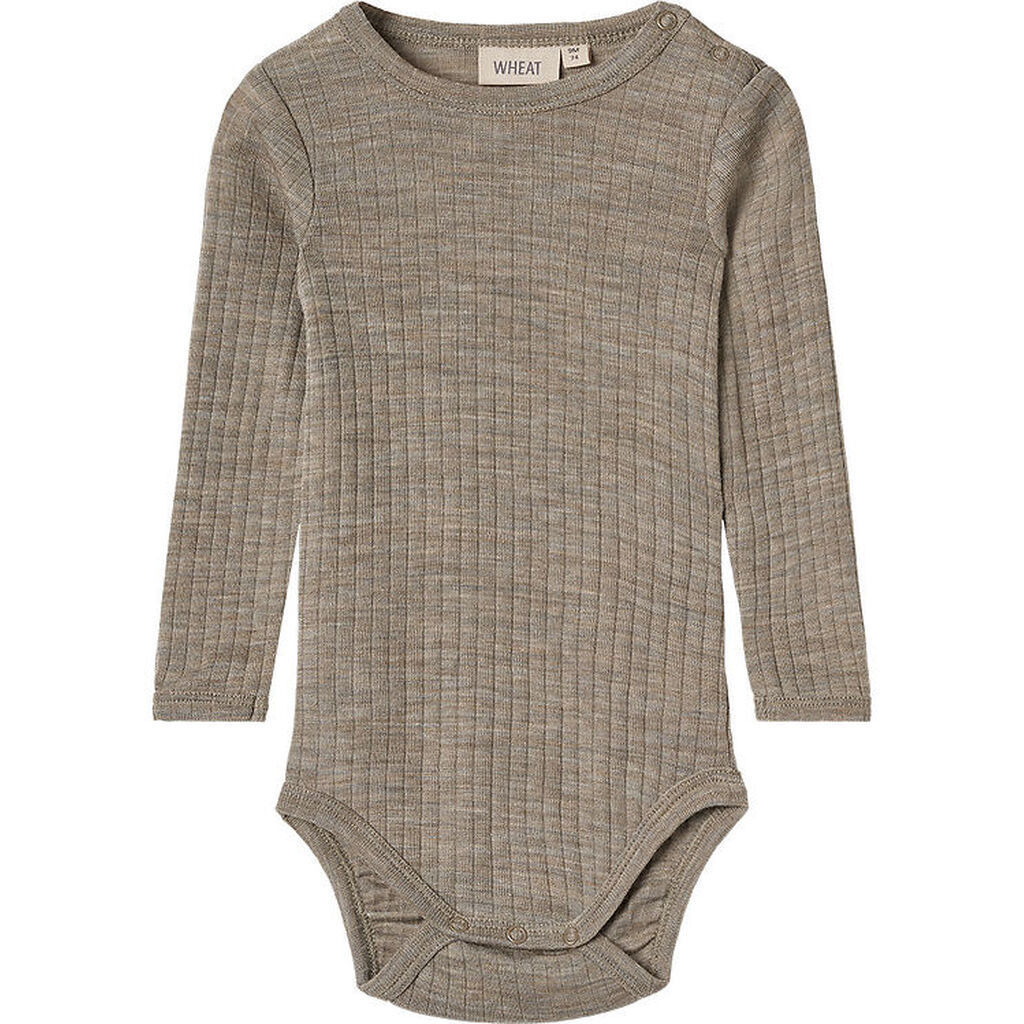 Wheat Body l/æ - Uld/Silke - Rib - Liea - Khaki Melange