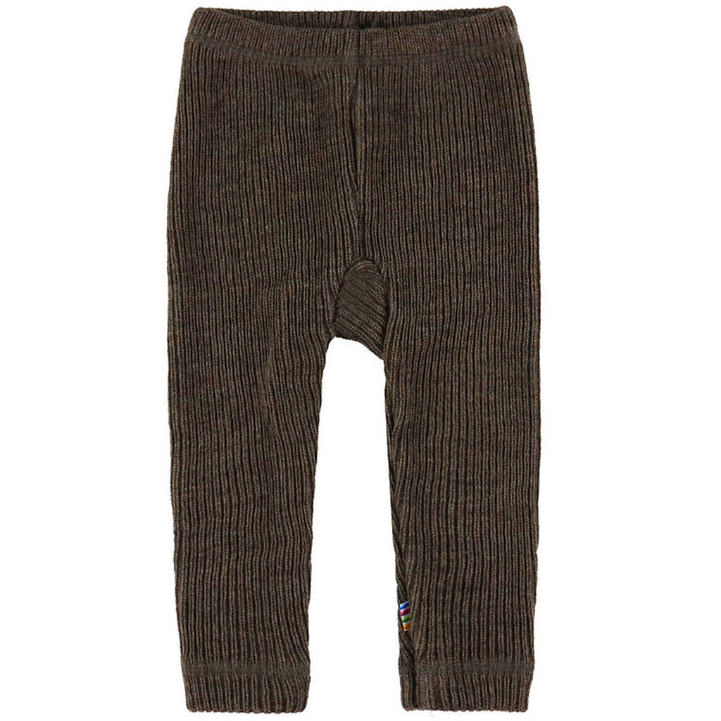 Joha Leggings - Strik - Uld - Brun Meleret