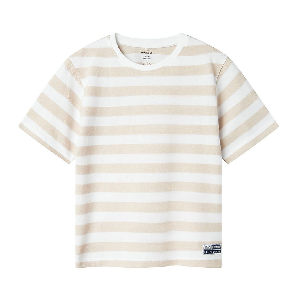 Name It T-shirt - NkmFerm - Bright White/Peyote