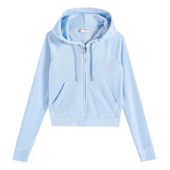 Juicy Couture Cardigan - Madison - Velour - Powder Blue
