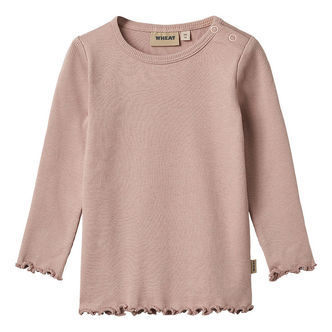 Wheat Bluse - Rib - Ida - Rose Powder
