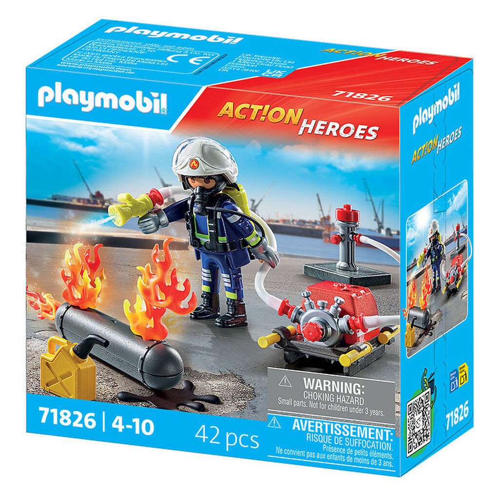 Playmobil Action Heroes - Brandbekæmper... - 71826 - 42 Dele