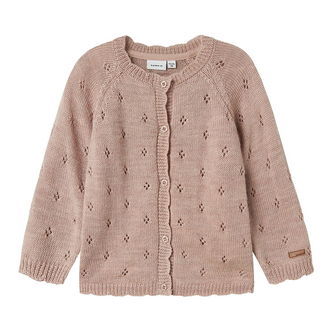 Name It Cardigan - Uld - Strik - NmfWrilla - Shadow Gray