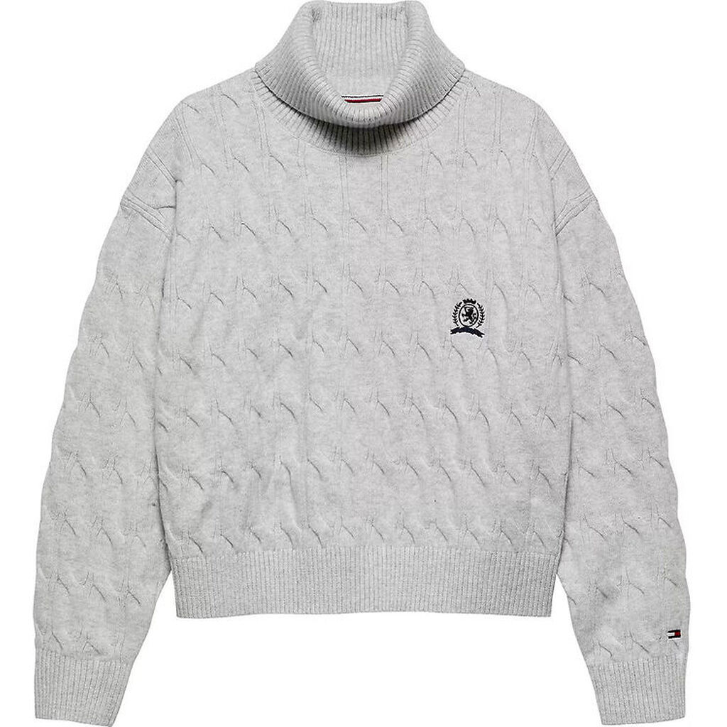 Tommy Hilfiger Bluse - Strik - Lysegråmeleret