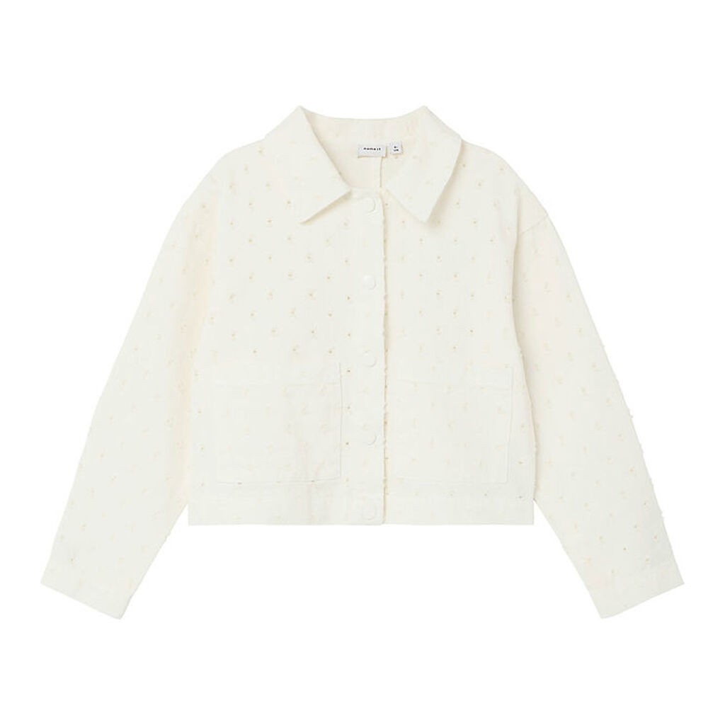 Name it Denimjakke - NkfHazel - Cloud Dancer