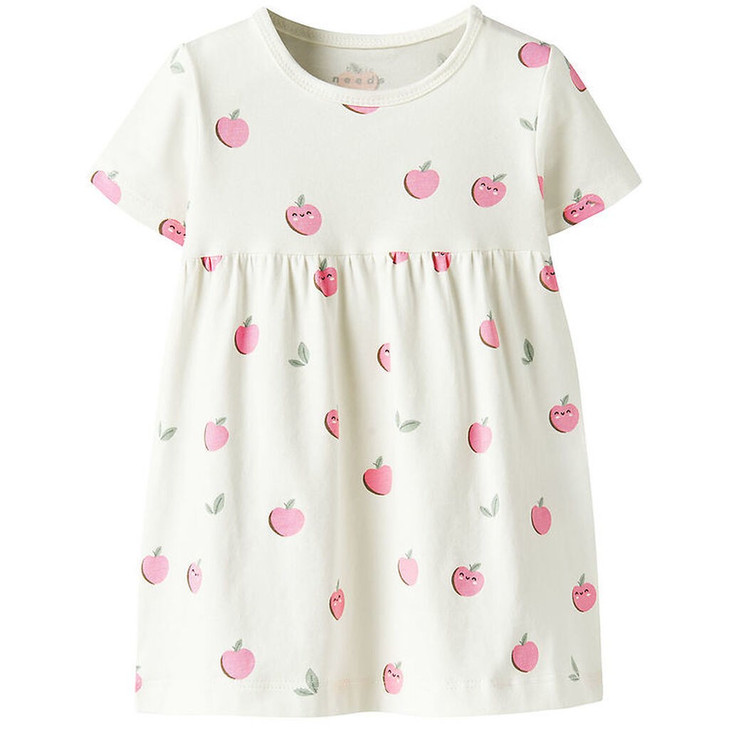 Name It Kjole - NbfVandora - Cloud Dancer/Apples