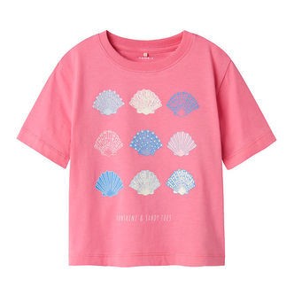 Name It T-shirt - NmfJassa - Aurora Pink m. Muslingeskaller
