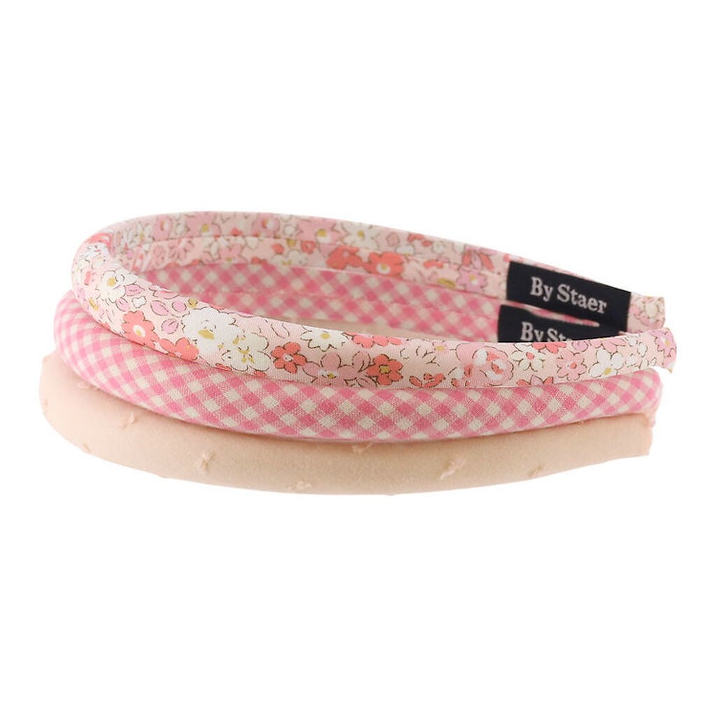 By Stær Hårbøjler - 3-pak - Augusta - Lyserød Mix