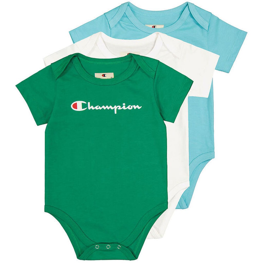 Champion Body k/æ - 3-pak - Grøn/Blå/Hvid