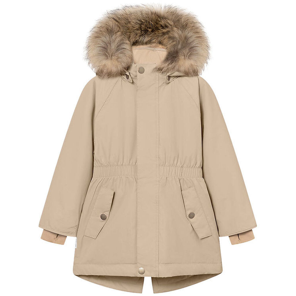 Mini A Ture Vinterjakke - MatVikania Fleece/Fur - Savannah Tan