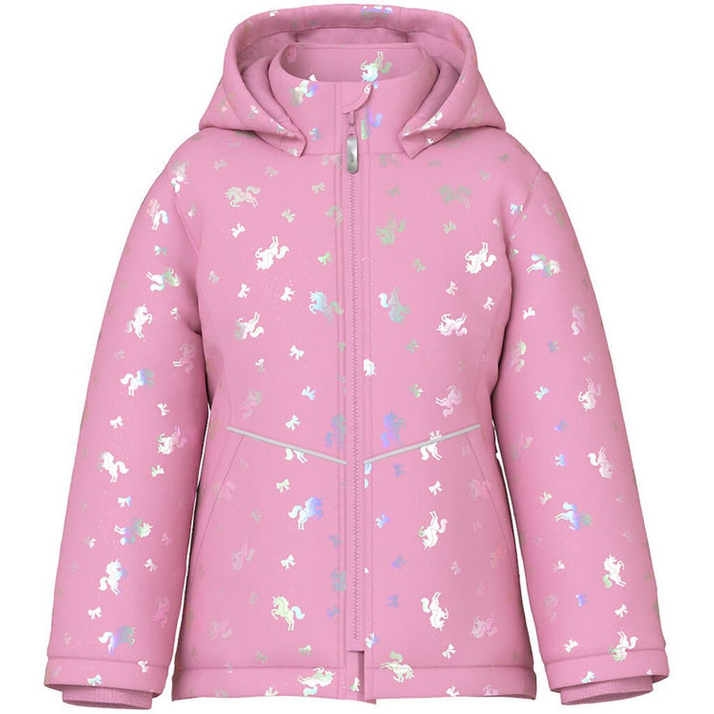 Name It Dynejakke - Noos - NmfMaxi - Moonlite Mauve/Unicorn