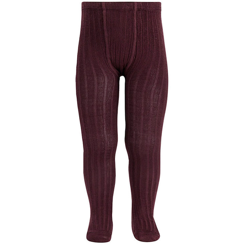 Condor Strømpebukser - Rib - Syrah