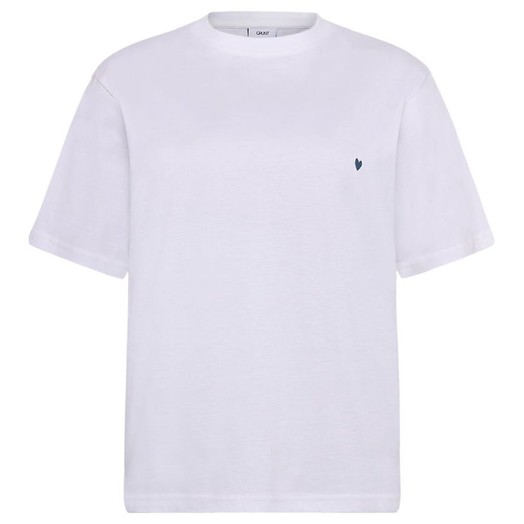 Grunt T-shirt - GrCatel - Hvid m. Blå
