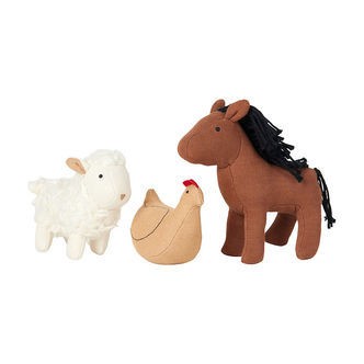 Fabelab Bamser - 3-pak - Pocket Friend - Farm Animals
