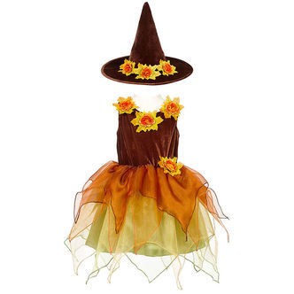 Souza Udklædning - Heks - Sabrina - Brun/Orange