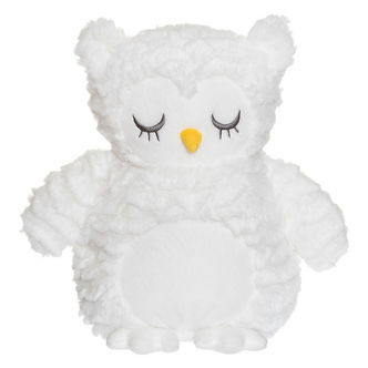 Teddykompaniet Varmepude - Ugle - Hvid - 23 cm