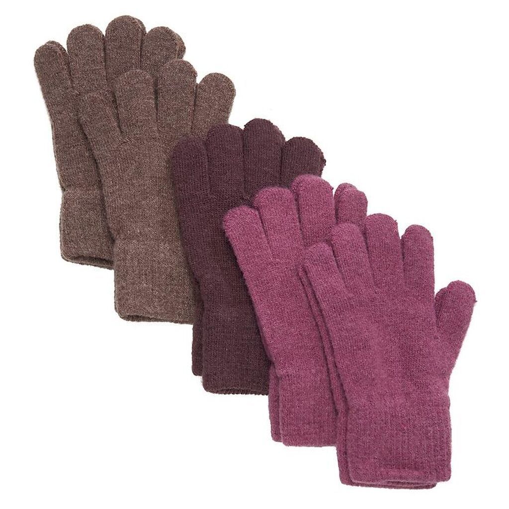 CeLaVi Handsker - Uld/Nylon - 5-pak - Mellow Mauve/Sea Turtle/Fu
