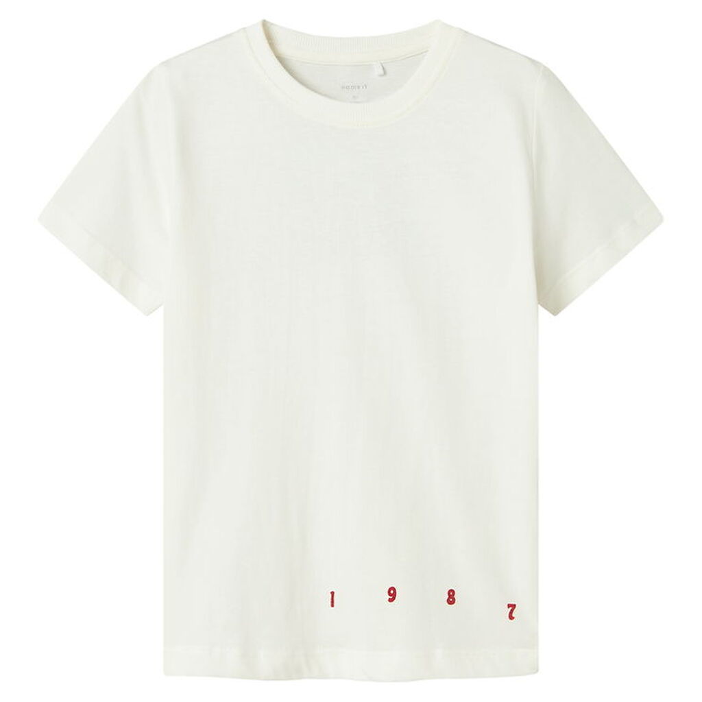 Name It T-shirt - NkmLibbo - Cloud Dancer/Paradise