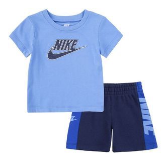 Nike Shortssæt - T-shirt/Shorts - Amplify - Midnight Navy