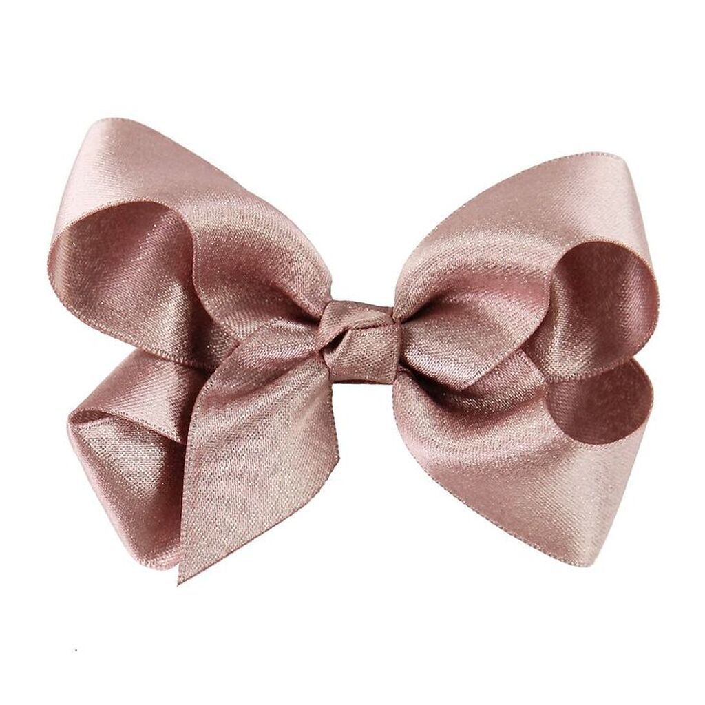 Little Wonders Hårsløjfe - 8 cm - Kornelia - Satin - Støvet Ros