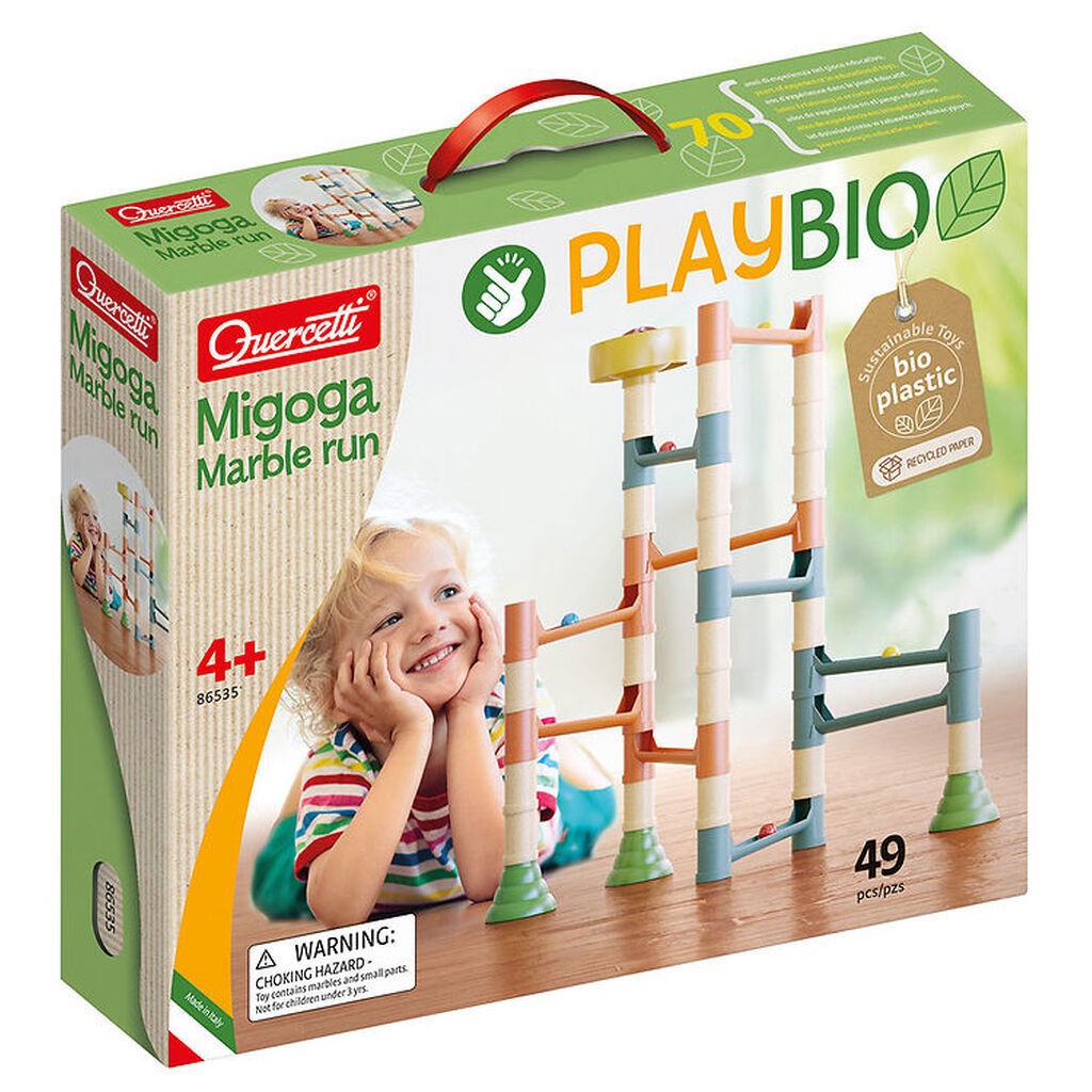 Quercetti Kuglebane - Migoga Marble Run Playbio - 49 Dele - 8653