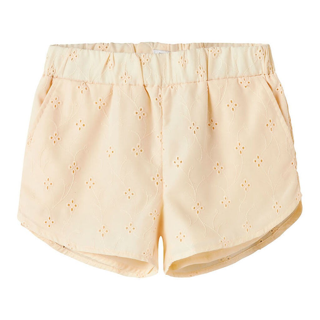 Name it Shorts - NkfVioleta - Buttercream m. Broderi Anglaise