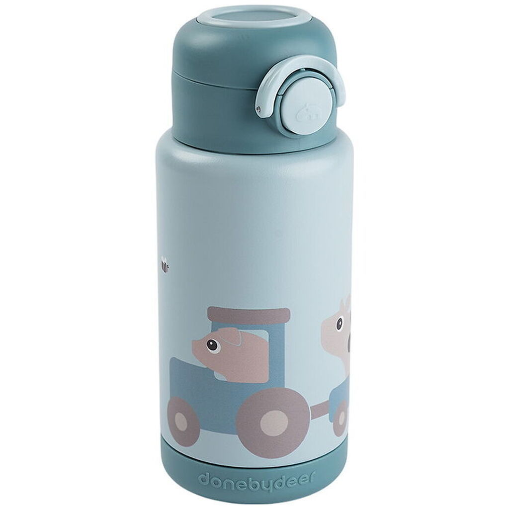 Done by Deer Termoflaske - 340 ml - Tiny Farm - Blå