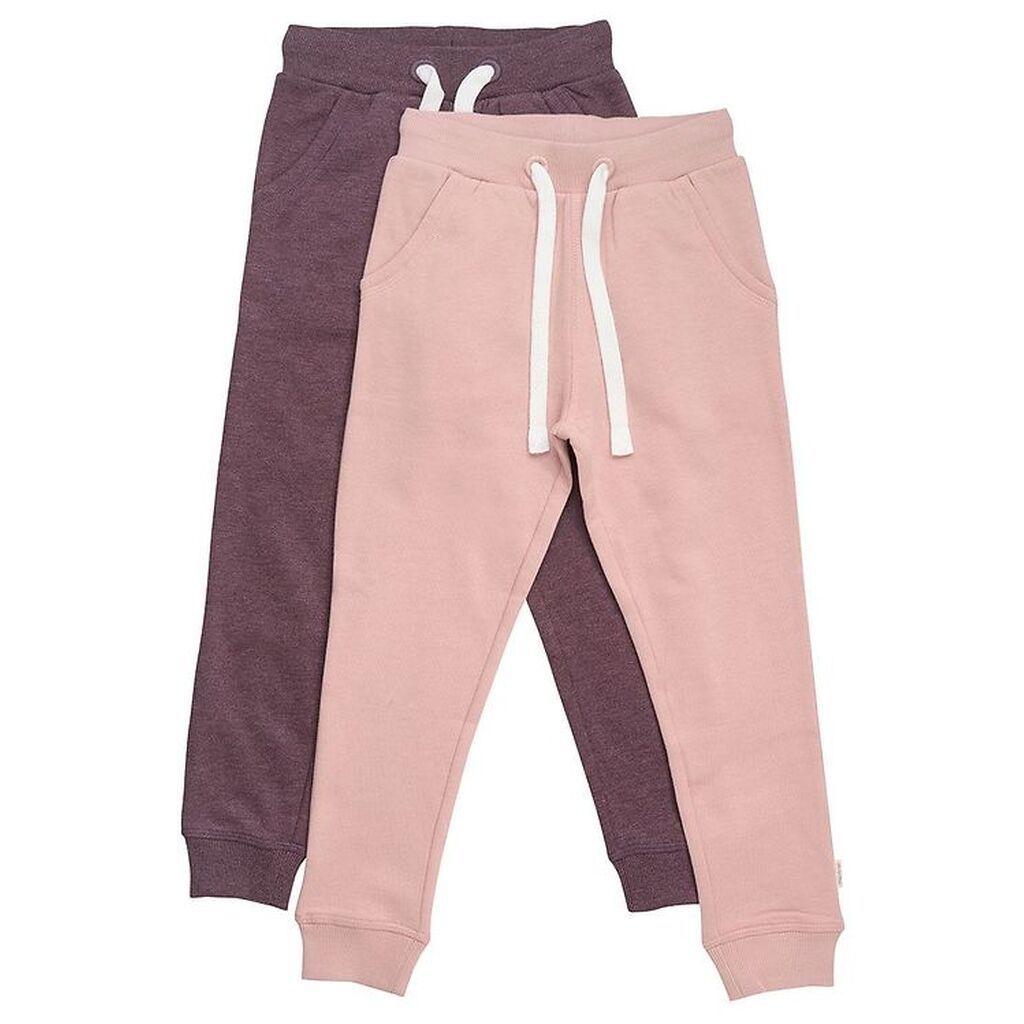 Minymo Sweatpants - Basic 37 - 2-Pak - Misty Rose
