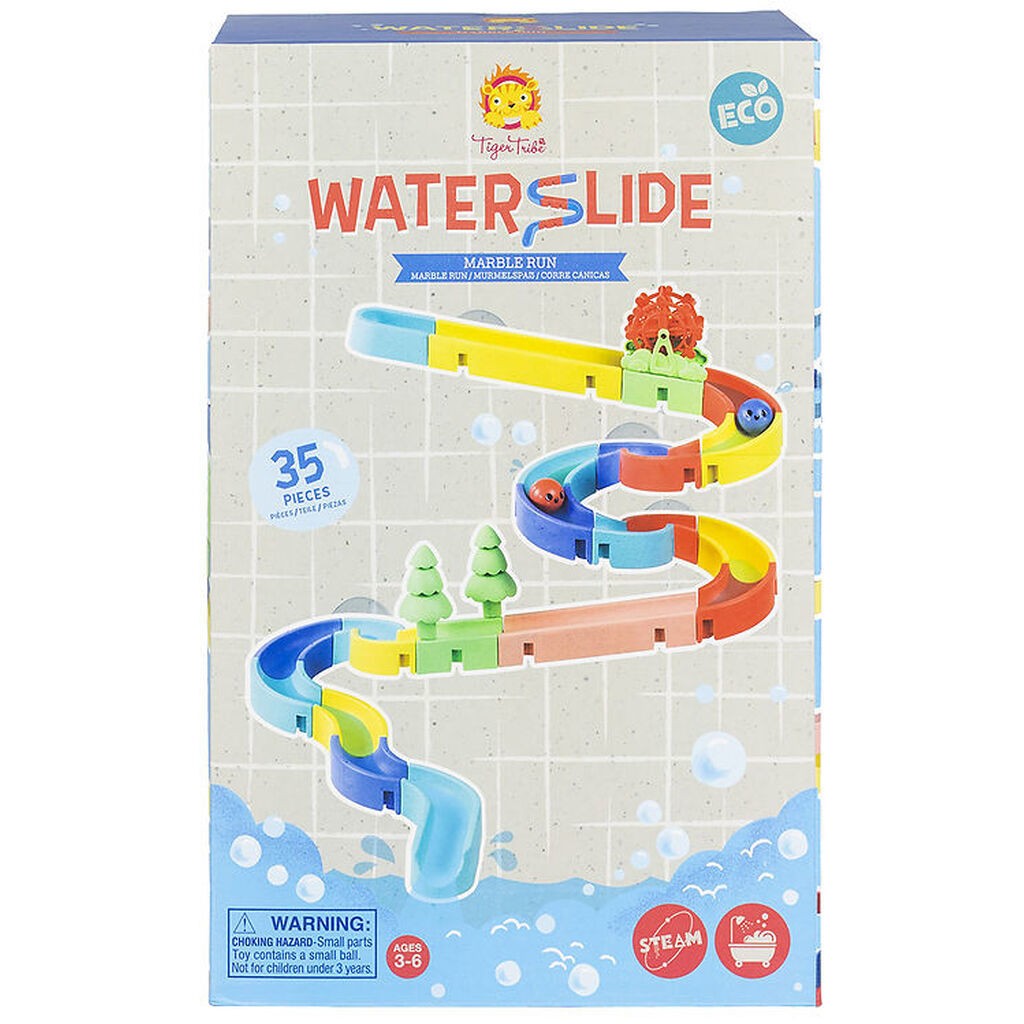 Tiger Tribe Badelegetøj - Marble Run Waterslide - ECO - 35 Dele