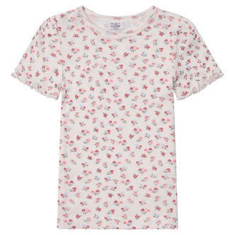 Hust and Claire T-shirt - Alma - Ivory m. Blomster