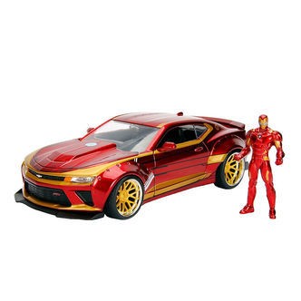 Jada Bil m. Figur - Marvel Avengers - Iron Man & 2016 Chevy Cama