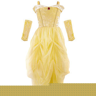 Great Pretenders Udklædning - Velvety Princess Gown - Soft Yello