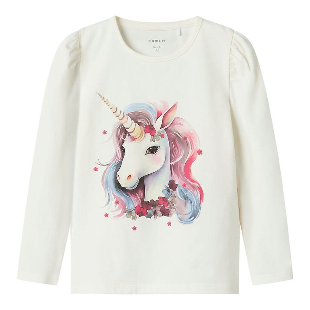 Name It Bluse - NmfKrulle - Cloud Dancer