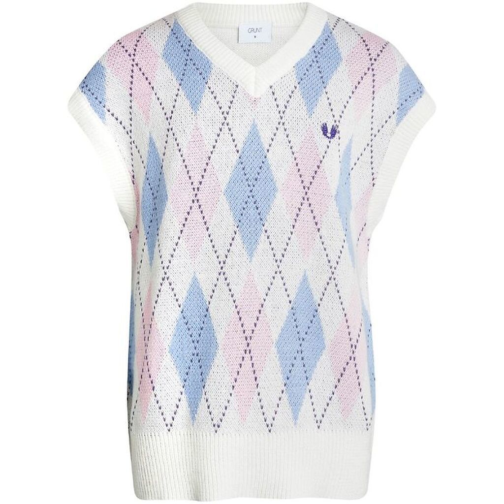 Grunt Vest - Strik - Canellia - Off White m. Tern