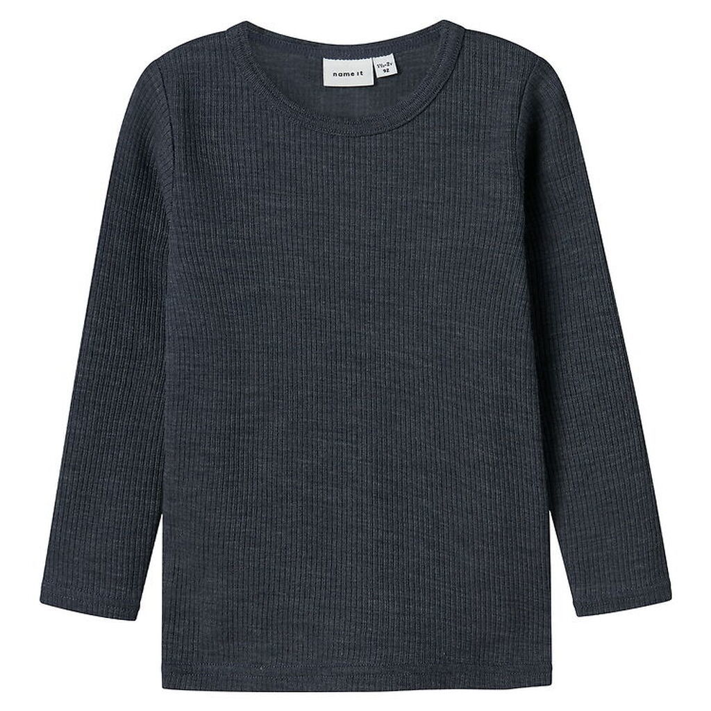 Name It Bluse - Uld - Rib - Noos - NmnWax - Ombre Blue