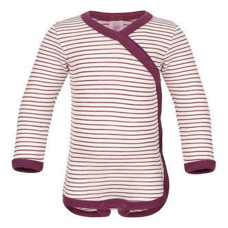 Engel Slå-Om Body l/æ - Uld/Silke - Natural/Orchid