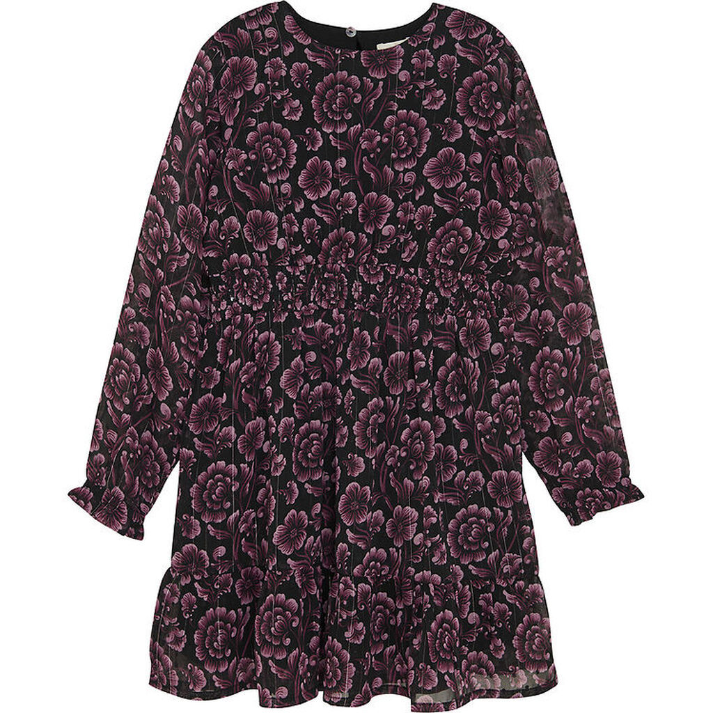 Creamie Kjole - Flower Dot - Black