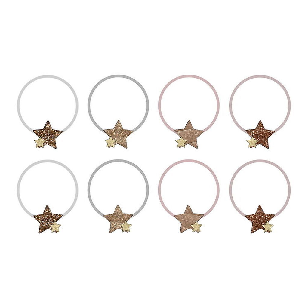 Mimi & Lula Hårelastikker - 8-pak - Starry Shimmer
