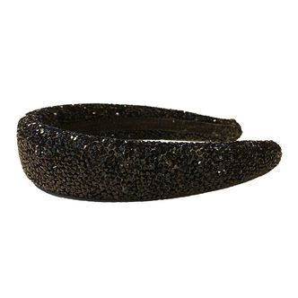 By Stær Hårbøjle - Lin - Glitter - Sort