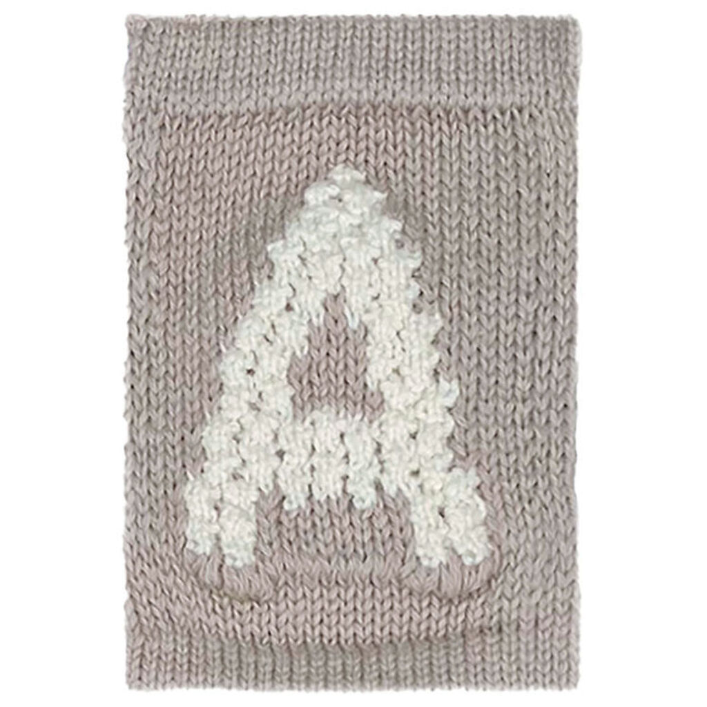 Smallstuff Strikket Bogstav - A - Natur Alfabet