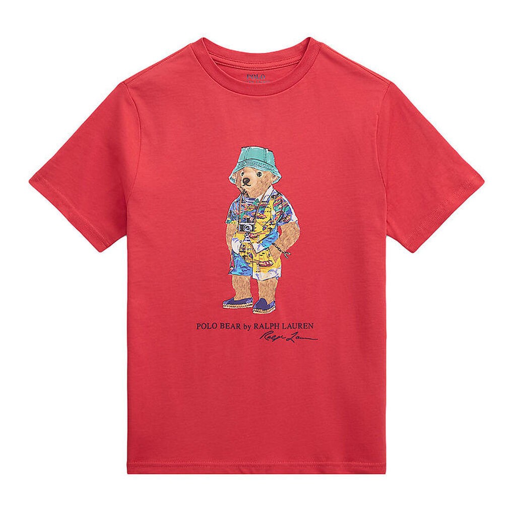 Polo Ralph Lauren T-shirt - Rød m. Bamse