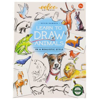 Eeboo Bog - Lær At Tegne - Dyr - Engelsk