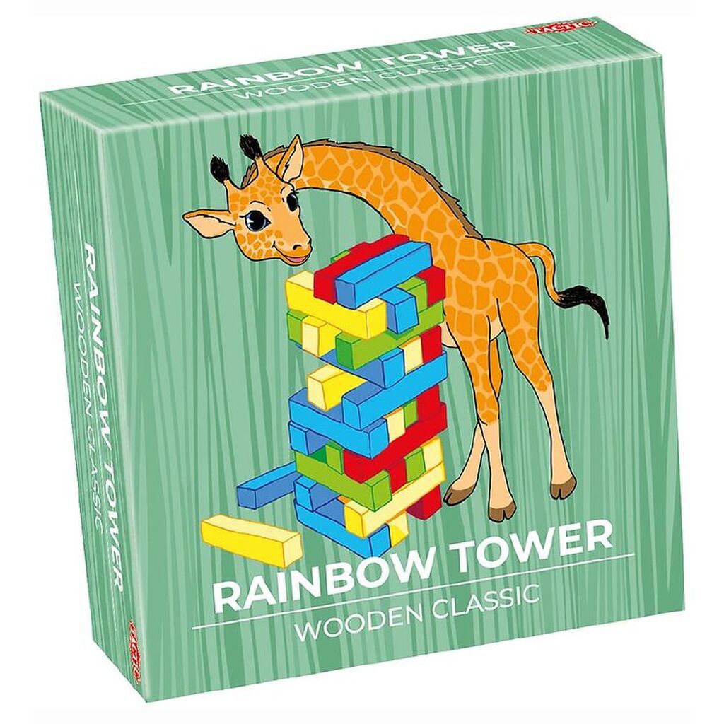 TACTIC Spil - Rainbow Tower - Wooden Classic