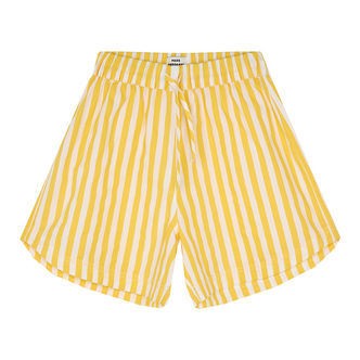 Mads Nørgaard Shorts - Sacky - White Alyssum/Lemon Zest