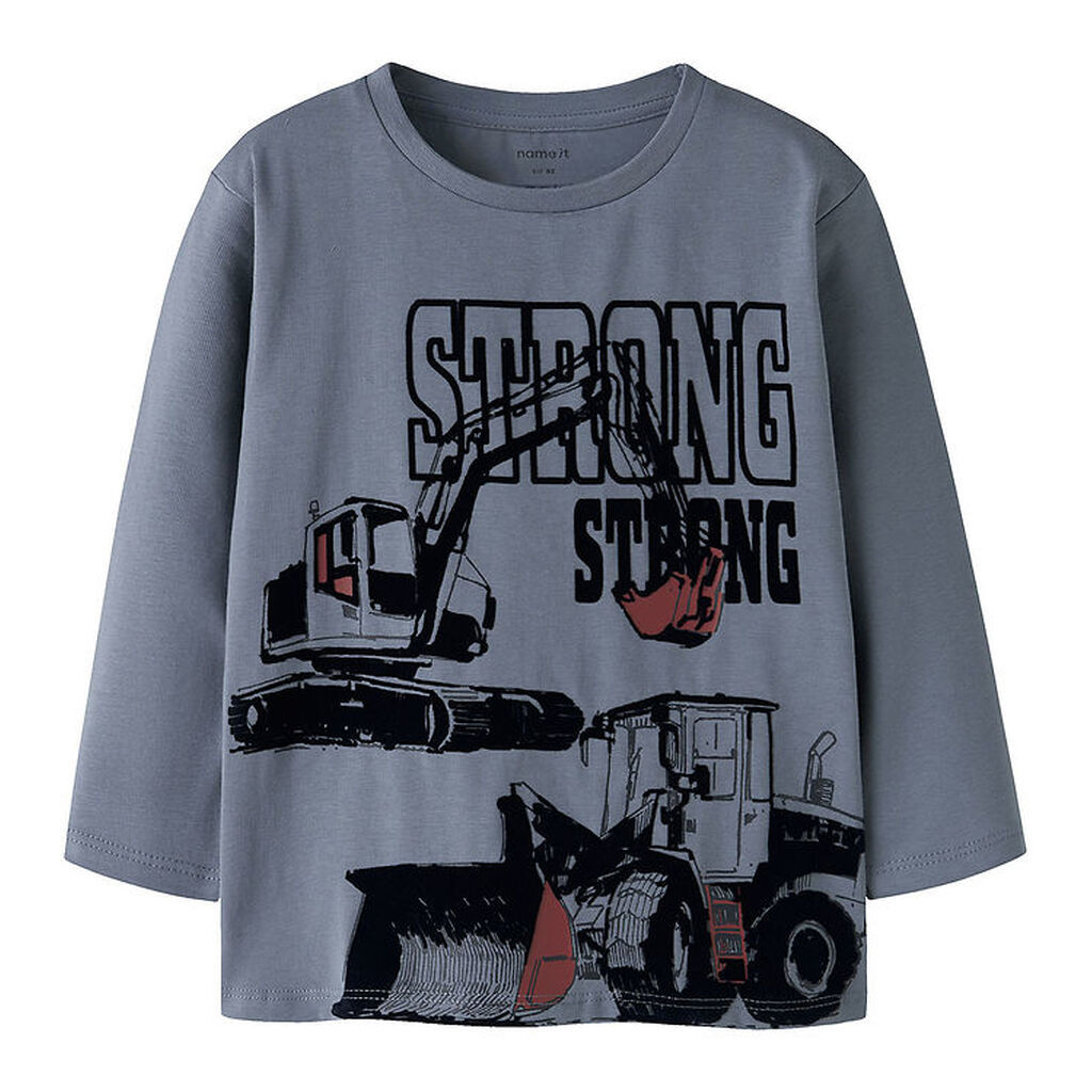 Name it Bluse - NmmSennet - Flint Stone