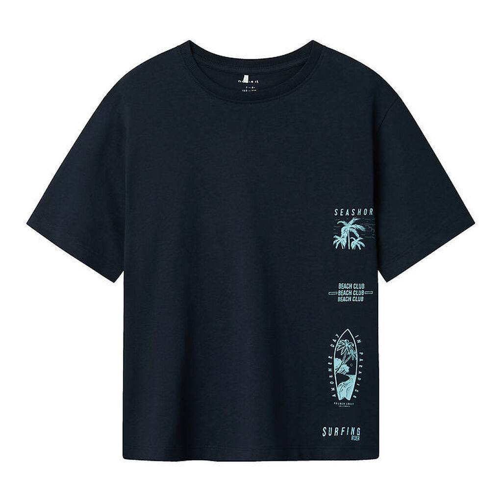 Name It T-shirt - NkmHirlan - Dark Sapphire m. Print