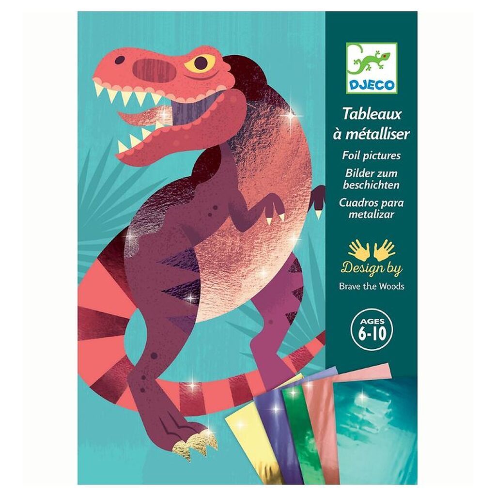 Djeco Kreasæt - Foil Pictures - Jurassic