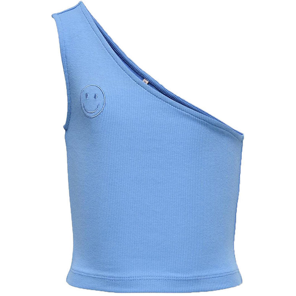 Kids Only Top - Rib - Oneshoulder - KogNessa - Azure Blue