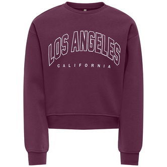 Kids Only Sweatshirt - KogSweat - Mauve Wine/Los Angeles - Calif