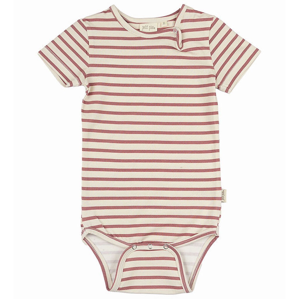Petit Piao Body k/æ - Sum - Withered Rose/Off White